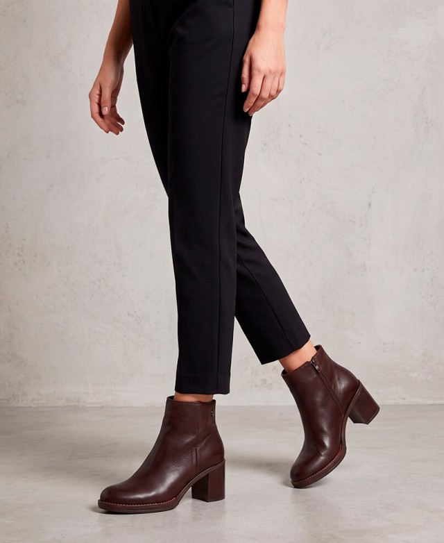 Porronet Rania 4780 brown leather ankle boots