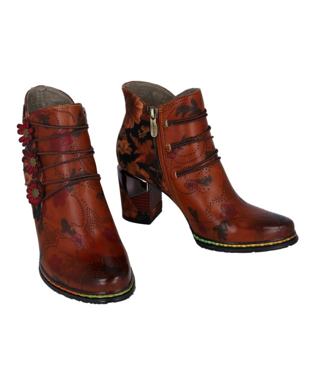Laura Vita Maevao 21 Fancy Leather Ankle Boots
