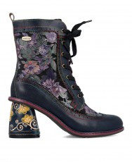 Botines acordonados de piel Laura Vita Evcao 81