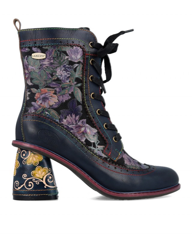 Botines acordonados de piel Laura Vita Evcao 81