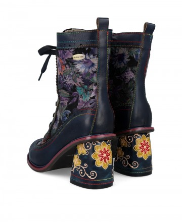 Botines acordonados de piel Laura Vita Evcao 81