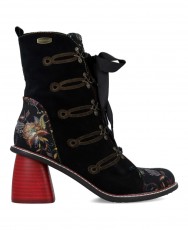 Botines con estampado floral Laura Vita Evcao 01