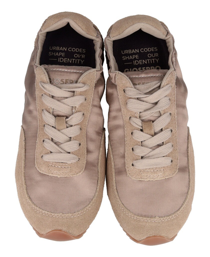 Zapatillas beige piel y satén Gioseppo 80663-P