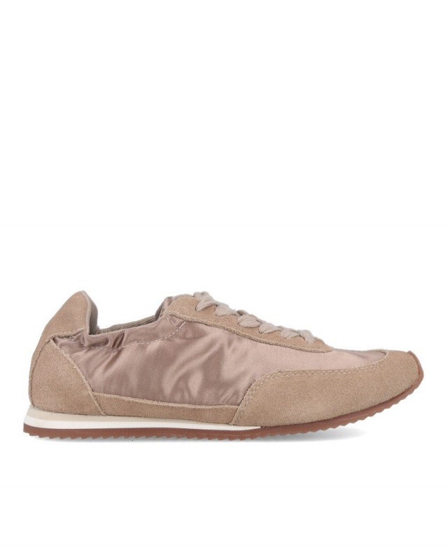 Zapatillas beige piel y satén Gioseppo 80663-P