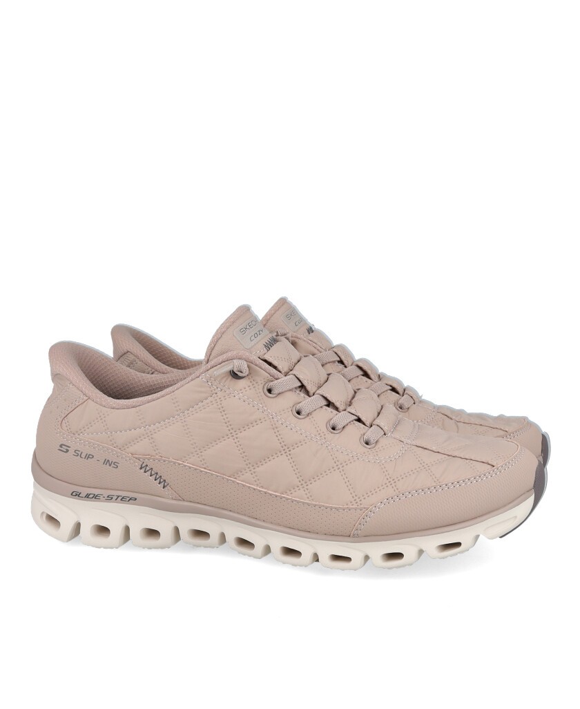 Beige Skechers Slip-ins Glide Step 104556 Sneakers
