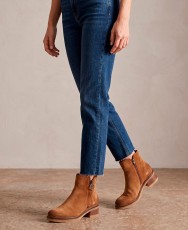 Porronet 4831 Low-Heel Split-Leather Ankle Boots