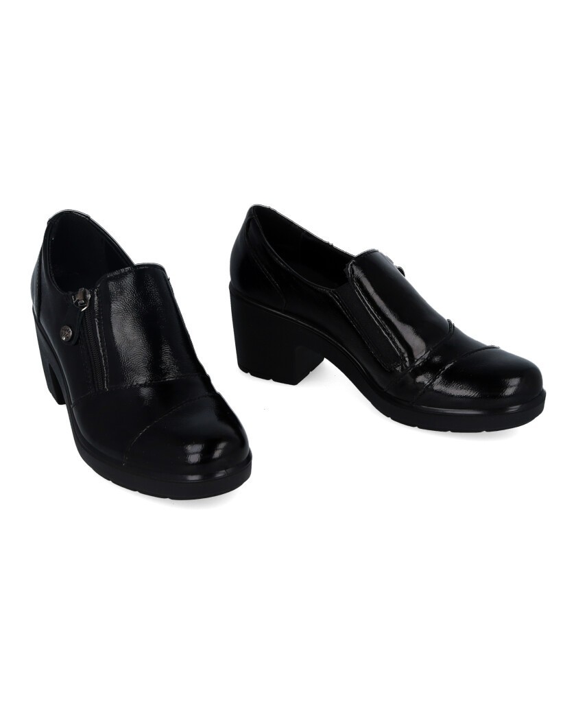 Imac 206790 Black Zipper Shoes