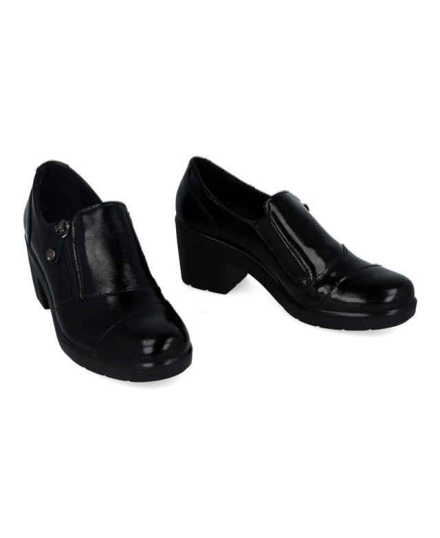 Zapatos negros con cremallera Imac 206790