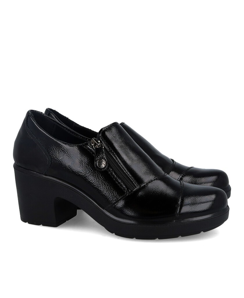 Zapatos negros con cremallera Imac 206790