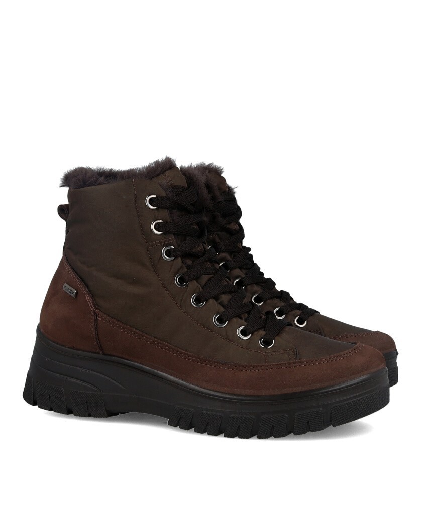 Botines de mujer con cordones Imac 206288