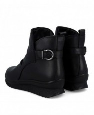 Botines negros con cuña Imac 206180