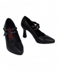 Desireé Saga 9 Black Buckled Shoes