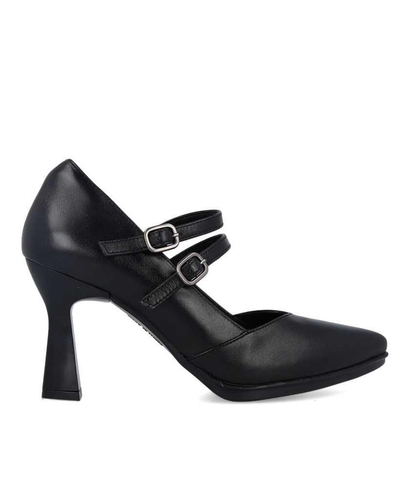 Zapato negro con hebillas Desireé Saga 9
