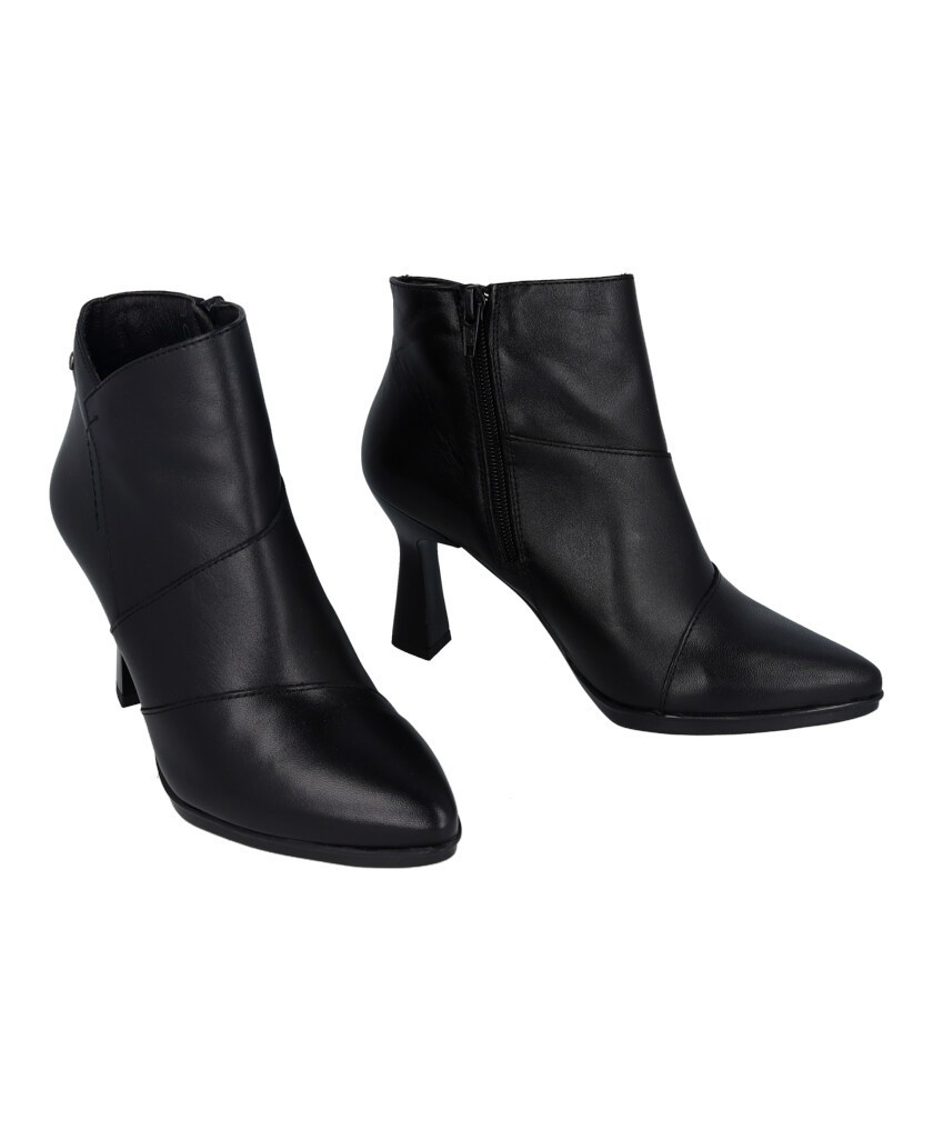 Botines negros de piel Desireé Saga 6