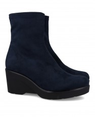 Botines de antelina azules Miss Elastic 75500