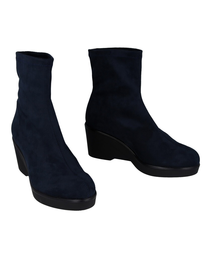 Botines de antelina azules Miss Elastic 75500