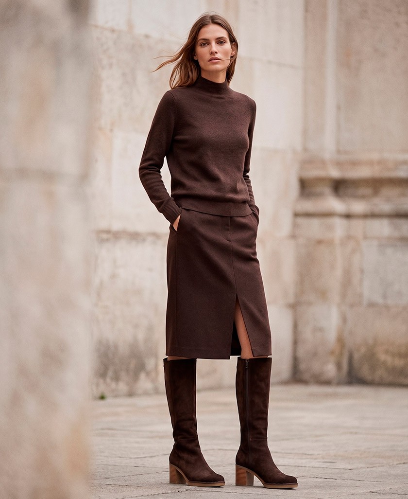 Porronet Tina 4886 Leather Knee-High Boots