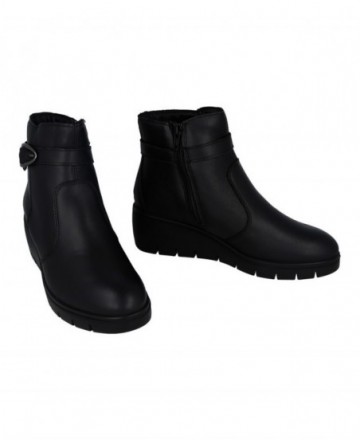 Imac 207000 Leather Ankle Boots with Buckle