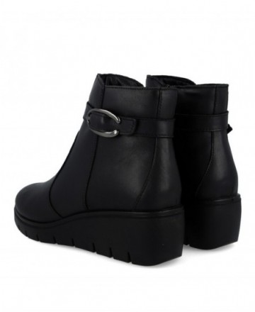 Imac 207000 Leather Ankle Boots with Buckle