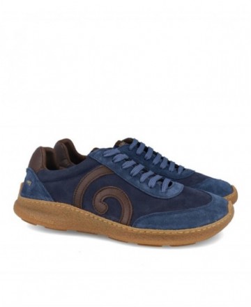 Zapatilla de hombre en azul El Naturista Oroel 5435