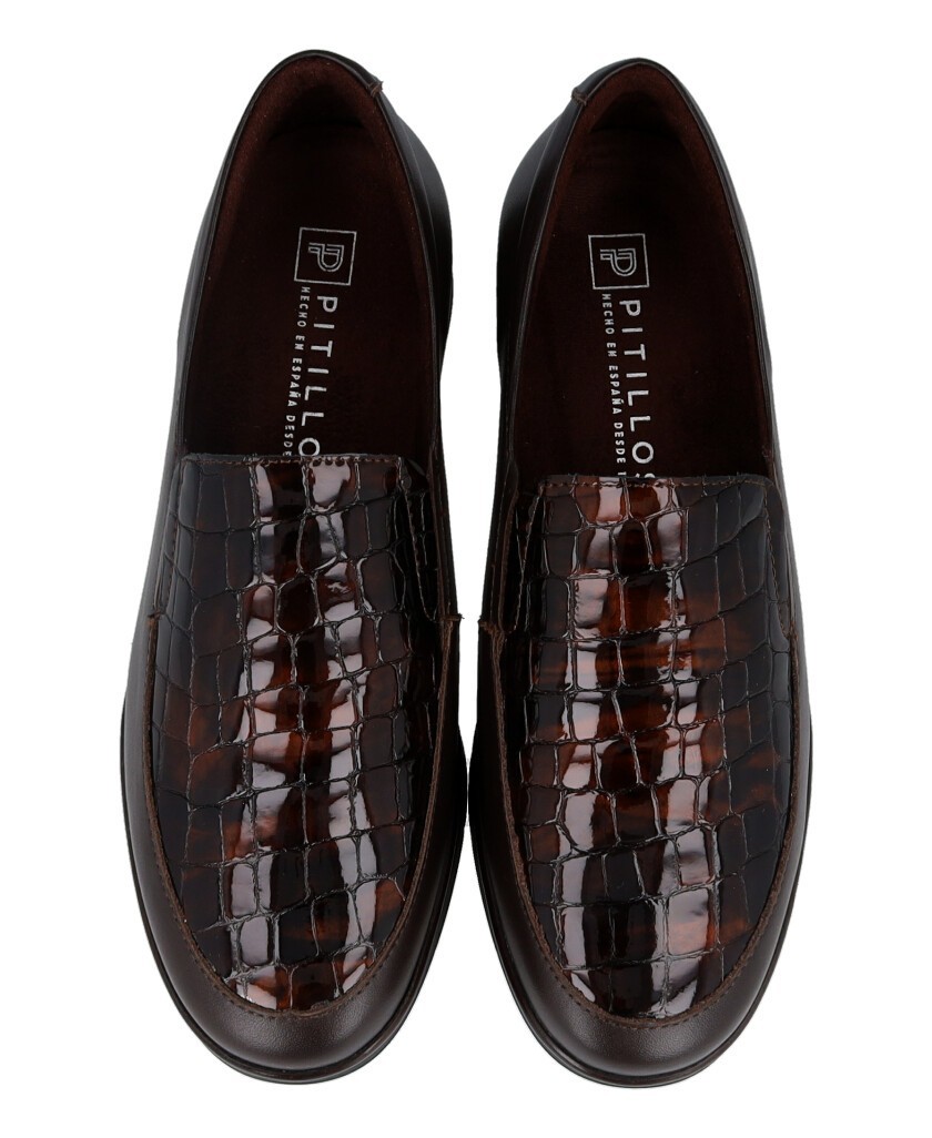 Mocasines de piel para mujer Pitillos 11503