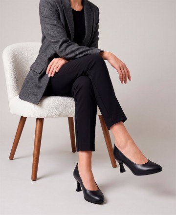 Black High-Heeled Pumps Pitillos 30537