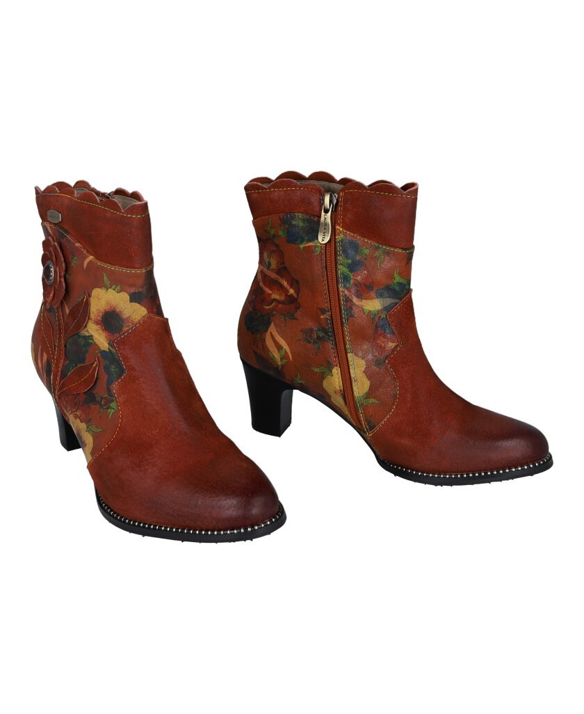 Botines floreados Laura Vita Elcodieo 55