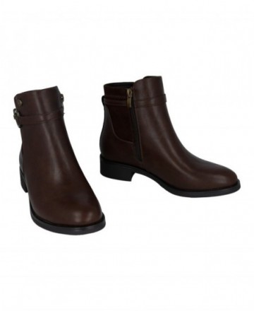 Botines marrón chocolate Amarpies AHI31185