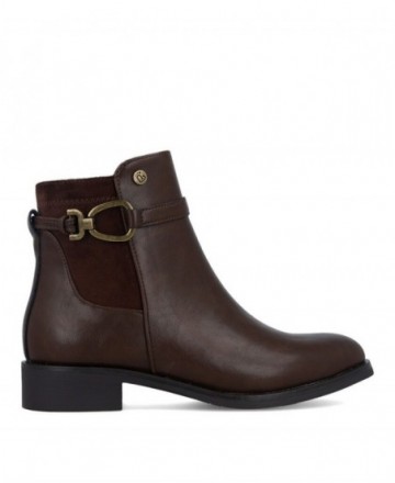Botines marrón chocolate Amarpies AHI31185