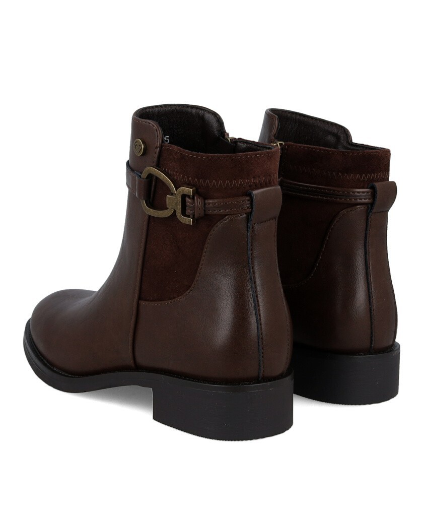 Botines marrón chocolate Amarpies AHI31185