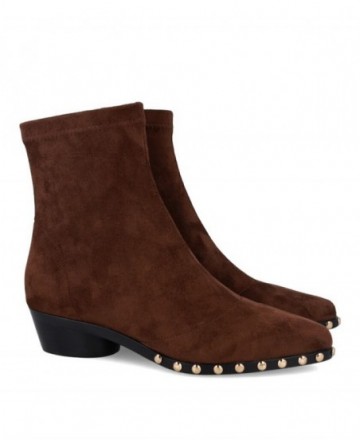 Botines marrones de antelina Noa Harmon 10448