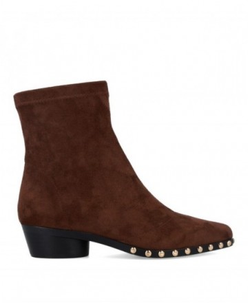 Botines marrones de antelina Noa Harmon 10448