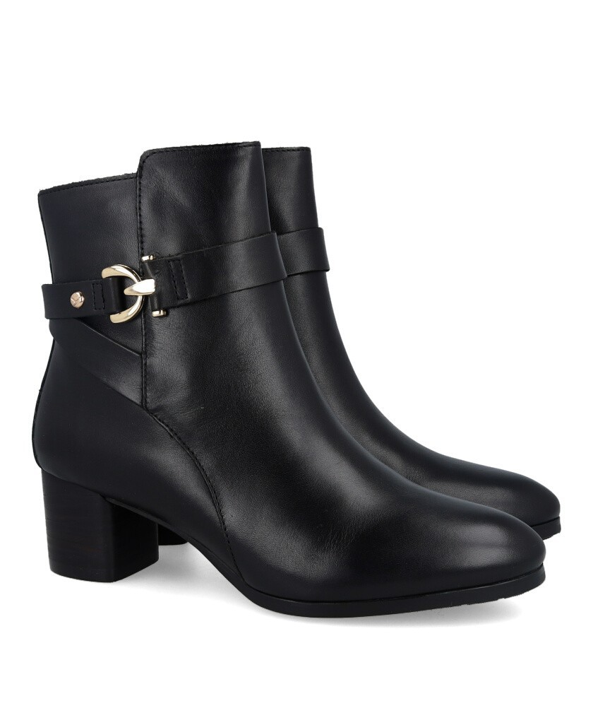 Pikolinos Calafat W1Z-8914C1 black heeled ankle boots