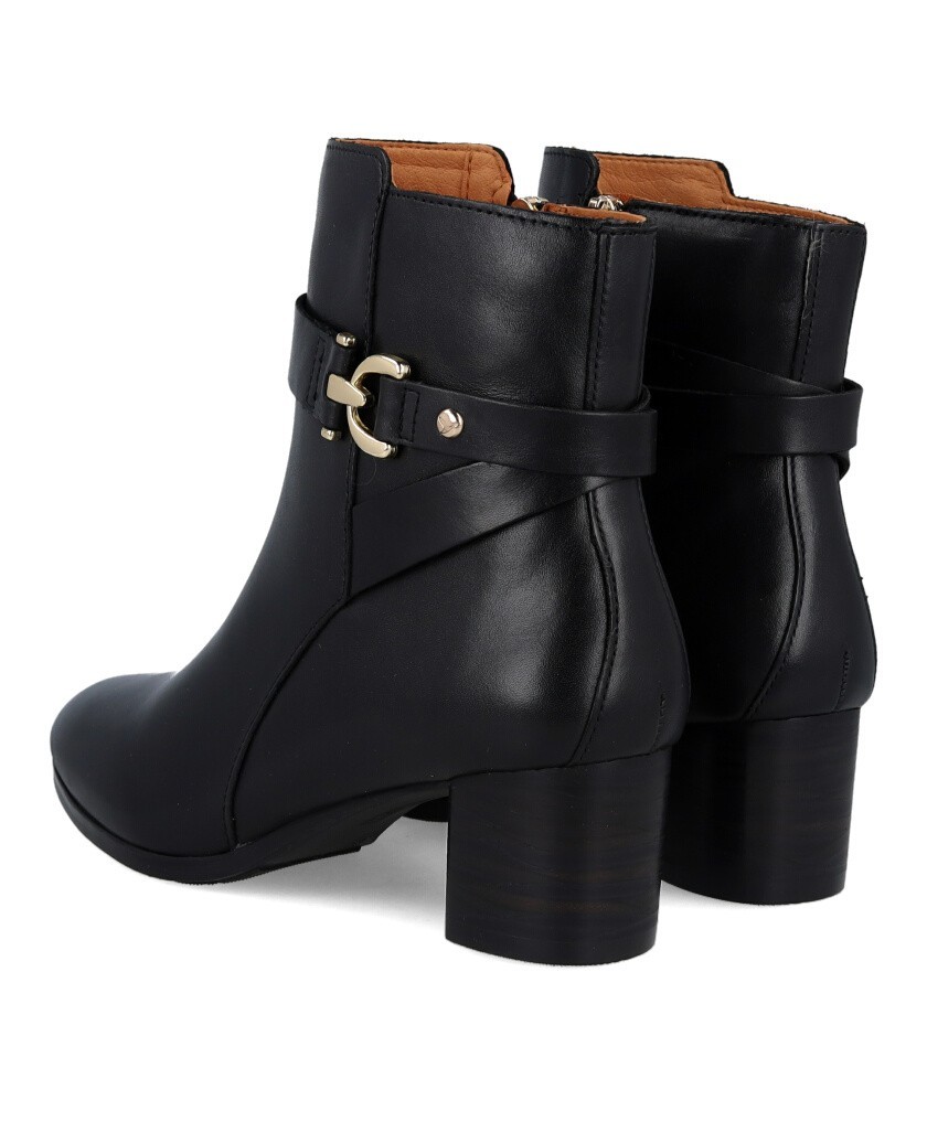 Pikolinos Calafat W1Z-8914C1 black heeled ankle boots