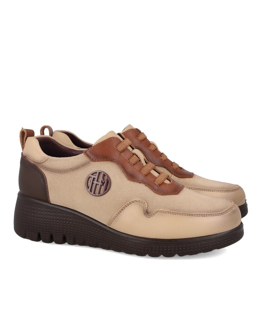 Happy Monk Granada 003 casual wedge shoes