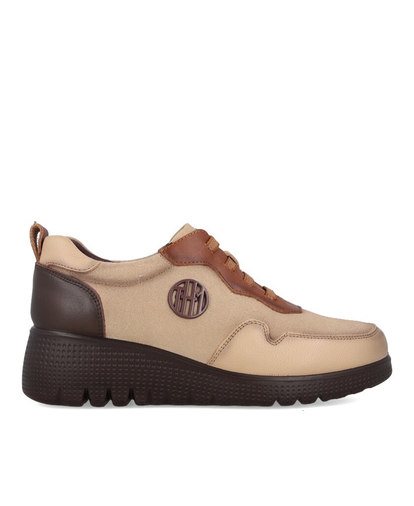 Zapatos casual con cuña Happy Monk Granada 003