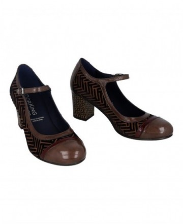 Dorking D8669 printed block-heel shoes