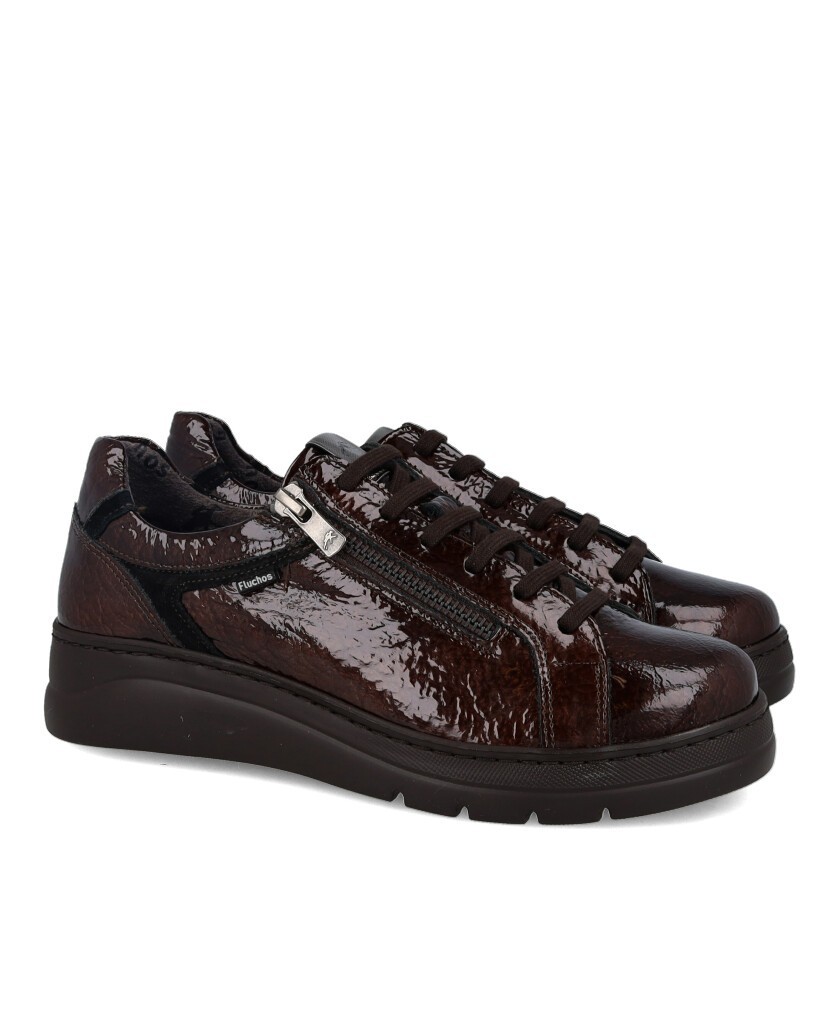 Fluchos Pompas F1666 sports-style trainers with a zip