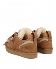 UGG Lowmel camel-coloured fur ankle boots