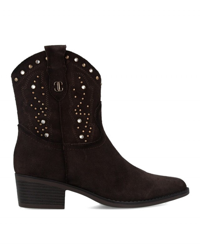 Carmela 164248 studded suede ankle boots