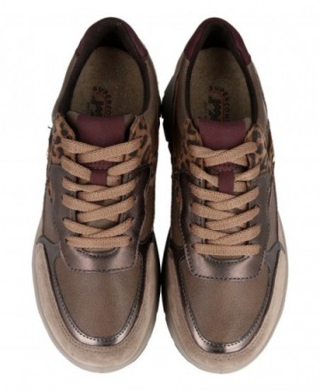 Imac 208228 leather wedge trainers