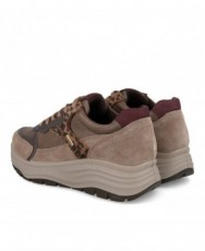 Imac 208228 leather wedge trainers