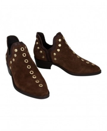 Botines de piel con tacón bajo Alpe 5646