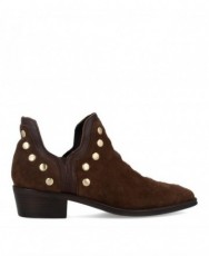 Botines de piel con tacón bajo Alpe 5646