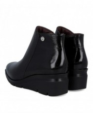 Black wedge ankle boots, skinny fit 11536