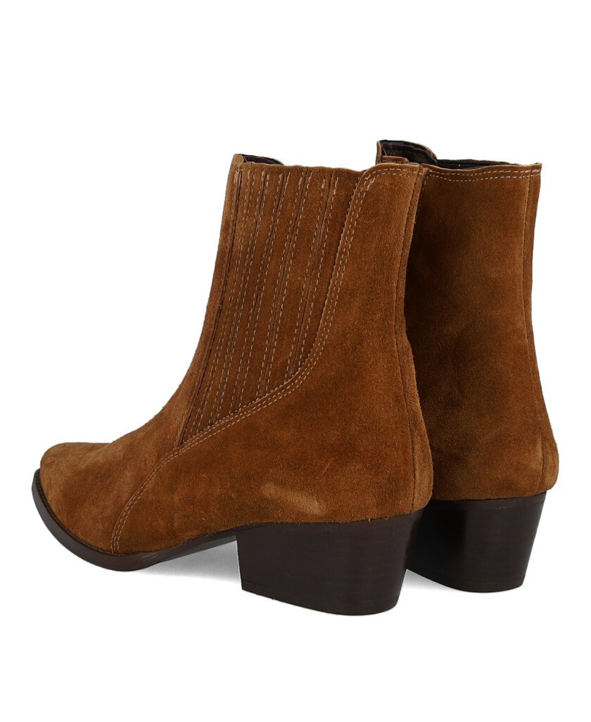 Kissia 1019 cowboy split-leather ankle boots