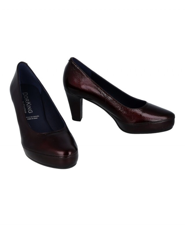 Zapatos de salón burdeos Dorking D-5794