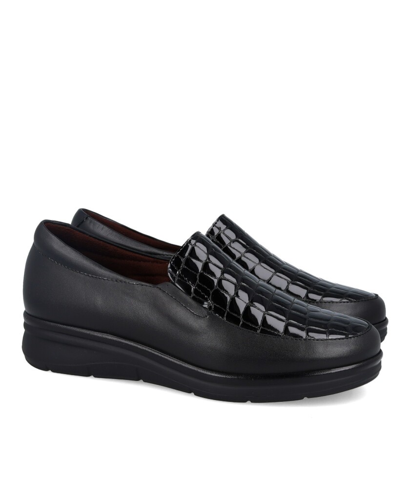 Mocasines de piel combinada Pitillos 11503
