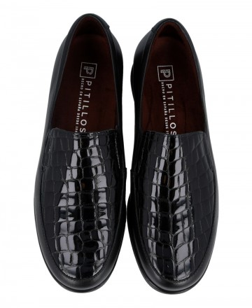 Mocasines de piel combinada Pitillos 11503