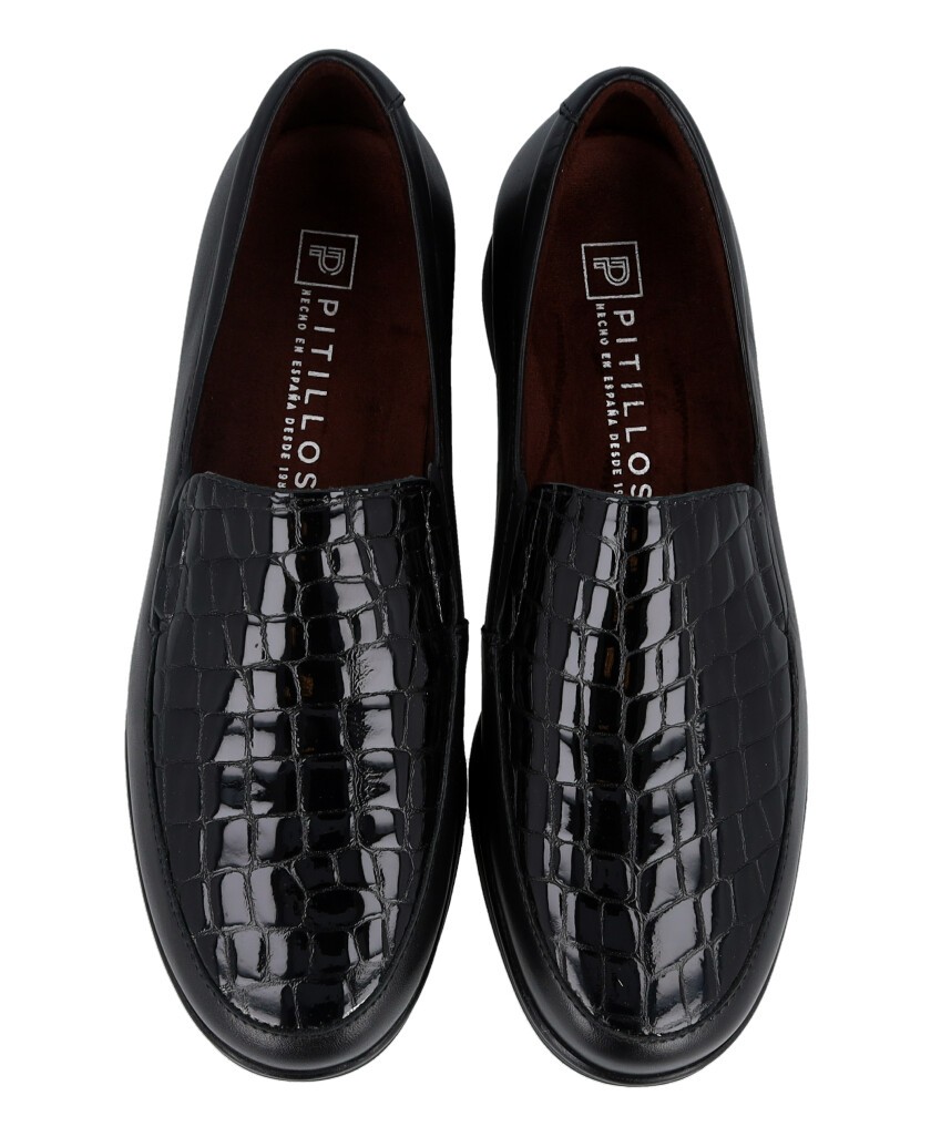 Mocasines de piel combinada Pitillos 11503